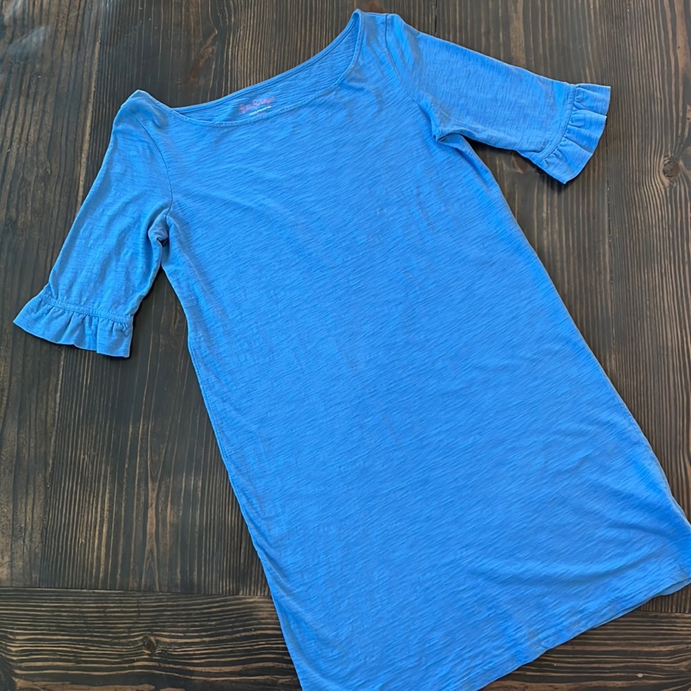 Lilly Pulitzer DRESS Pima Cotton Blue Size Small